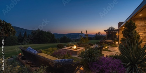 Captivating evening scene o...