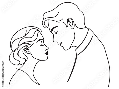 vector illustration of a couple