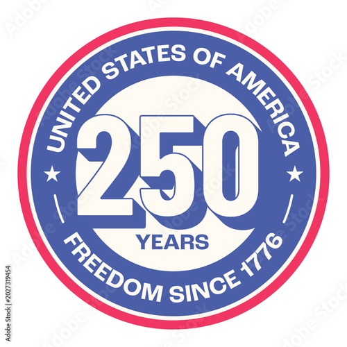 United States of America 250 years anniversary badge