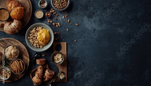 Arabic cuisine spread with ...