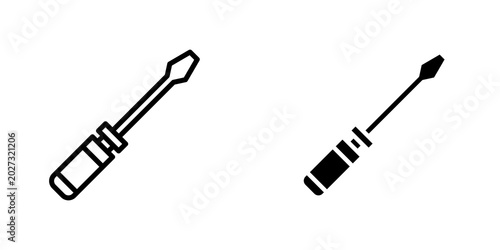 Tableau sur toile Screwdriver icons for app and websites.