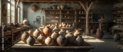Artisan workshop with vibra...