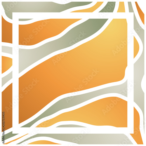 Tableau sur toile An abstract square frame with wavy pattern