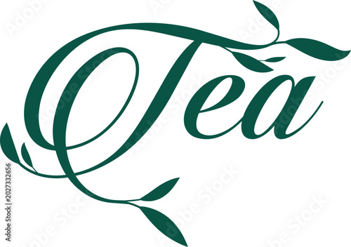 decorative inscription of the word 