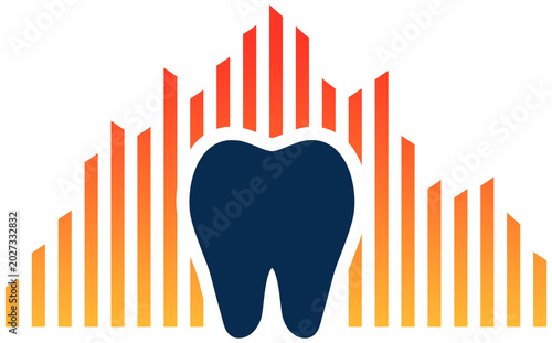 dental theme - tooth aganst the chart