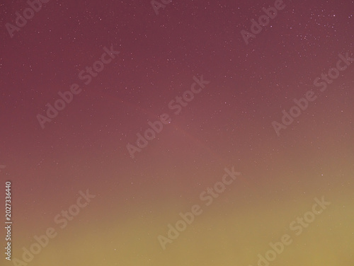 pink starry sky
