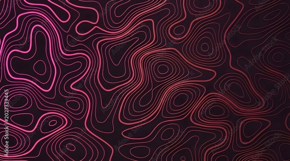 Obraz premium Abstract flowing liquid art with vibrant pink and purple swirls on dark background