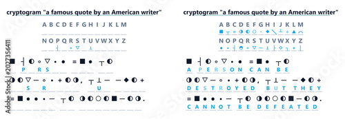 Photos a letter matching puzzle game, Cryptogram, a game for adults and children, crypt