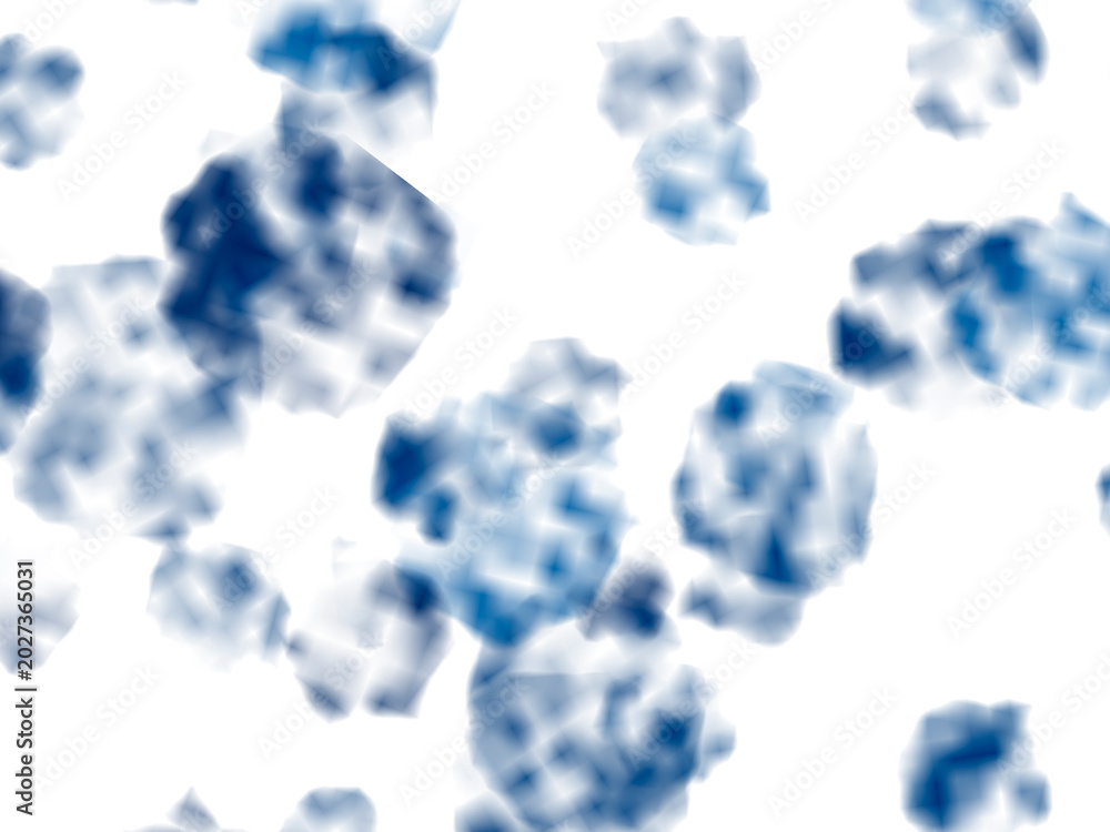 Fototapeta premium Minimal white background with blue circular elements. Clean geometric composition in a modern style.