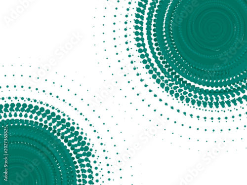 Foto Minimal white background with two abstract circular objects