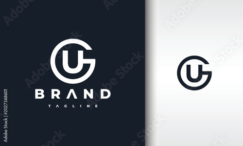 monogram letter UG logo