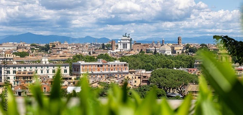 Fotografie View of Rome from Janiculum hill