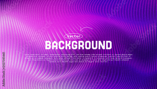 Abstract futuristic glowing neon magenta and violet 3d wavy lines background with bright white fluid gradient ripples for modern conceptual poster design.