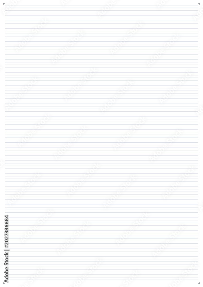 Obraz premium Blank lined notebook page with subtle texture for writing notes 