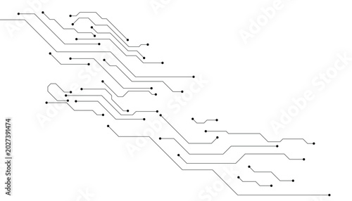 Photos Vectors Abstract technology circuit diagram on white background