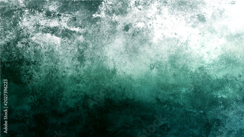 Abstract textured backdrop captures essence swirling oceanic tide, gradient deep teal dark emerald hues, evocative of powerful, untamed water.