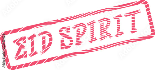 Photos Dynamic distressed red rubber stamp proclaiming the joyous sentiment of Eid Spir