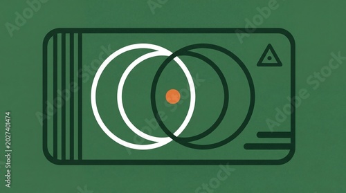 flat vector badges and background