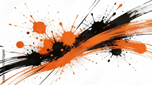 Abstract paint splatter design
