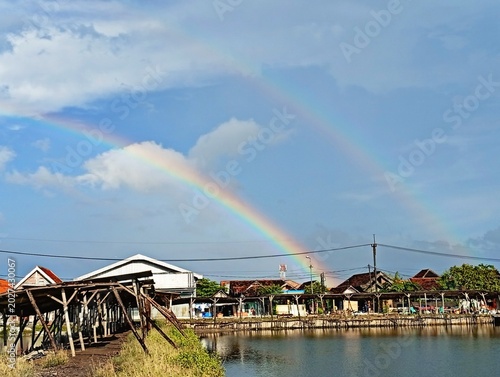 Photos Double rainbow after rain