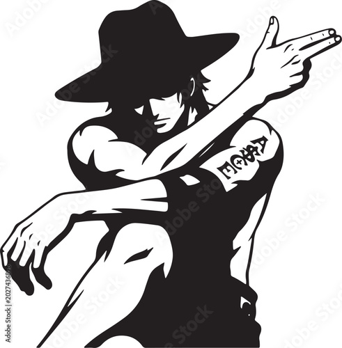 guitar player silhouette