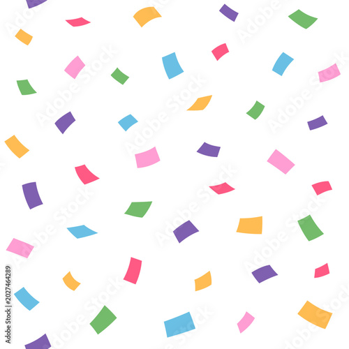 Confetti seamless pattern, background. Simple party, celebration illustration