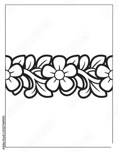 Mehndi flower pattern  coloring pages