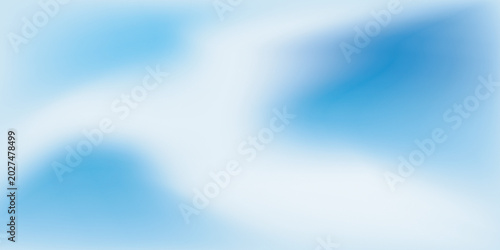 Abstract Blue Gradient Blur Background With Soft Minimal Fluid Texture.