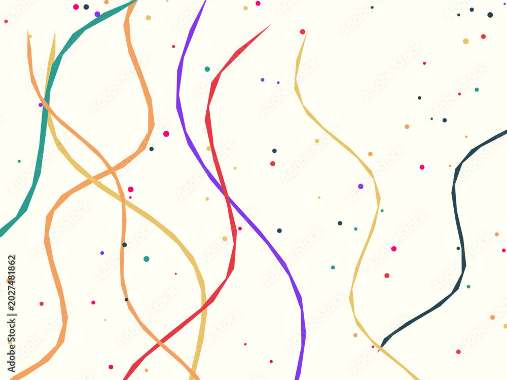 Fototapeta premium Colorful Party Streamers Celebration Background