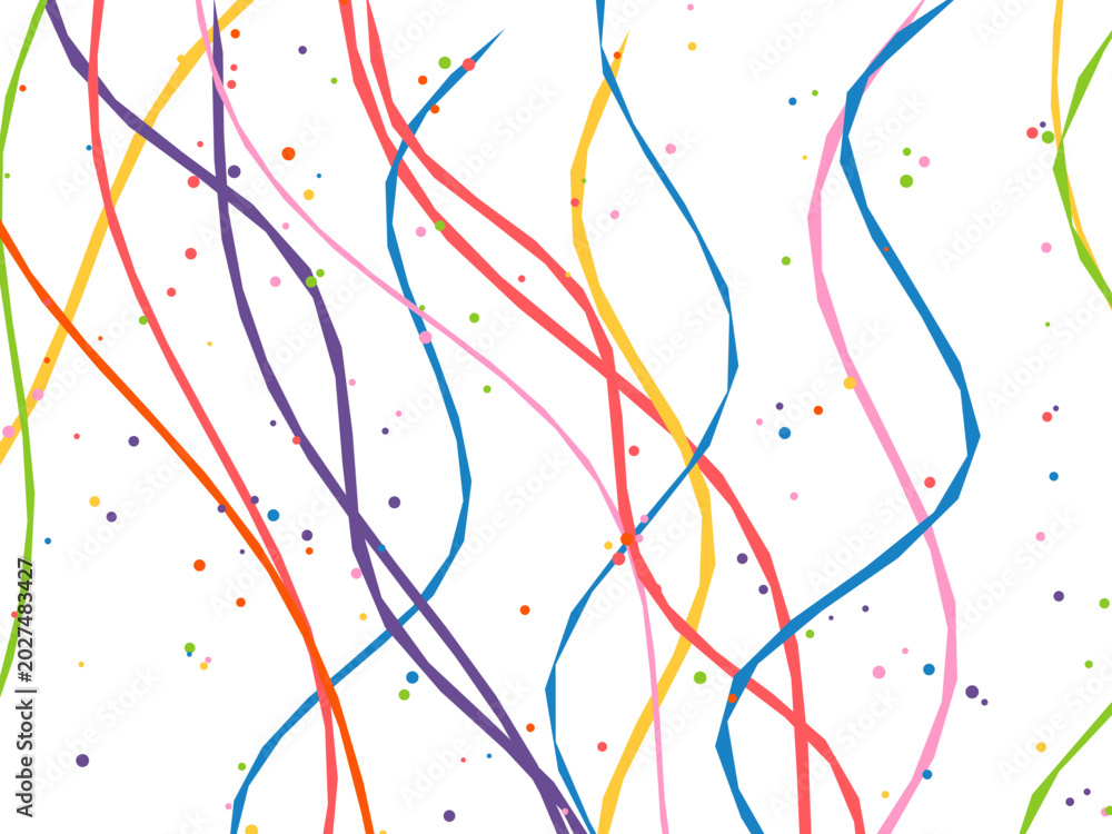 Fototapeta premium Colorful Party Streamers Celebration Background