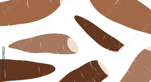 Slika na platnu Cassava Roots Pattern