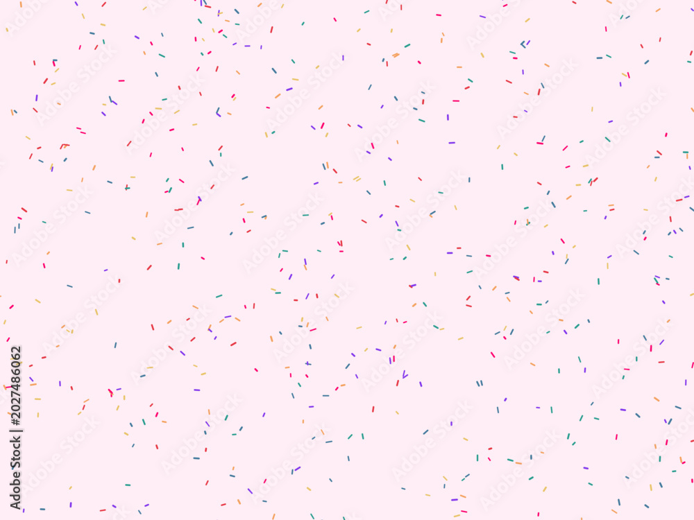 Naklejka premium Bright Candy Sprinkles Scattered Fun Design