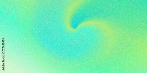 Abstract pastel green aura gradient background features smooth color turquose blend,  grain texture, and modern digital design blur effect