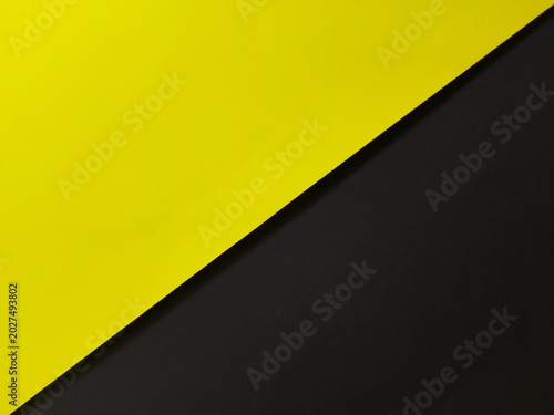 Konstfotografi Minimalist geometric design with yellow and black diagonal split background