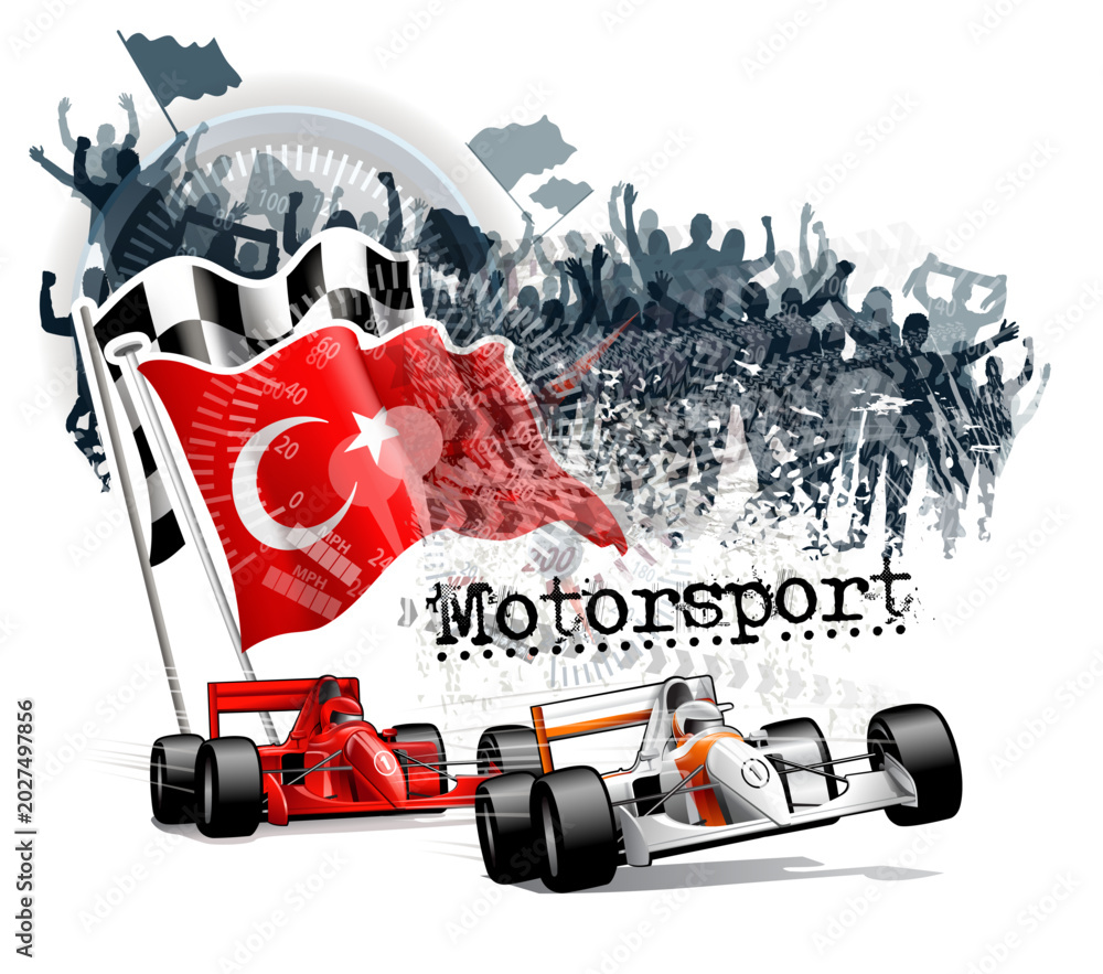 Obraz premium race route.ai