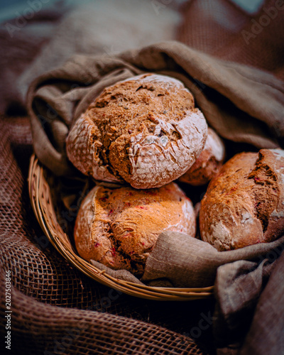 bread in a basket