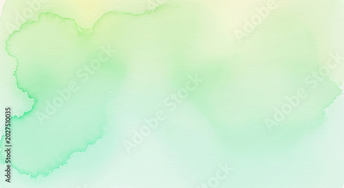 Photos Serene pastel green and yellow watercolor texture ideal for abstract artistry an