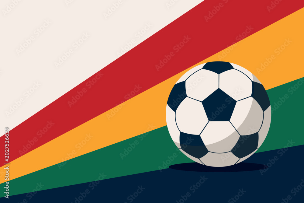 Fototapeta premium Soccer ball icon. Sport hobby competition and game theme. Colorful design. Illustration.