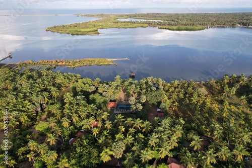 Valokuva Aerial View of Kalpitiya Lagoon in Sri Lanka - morning