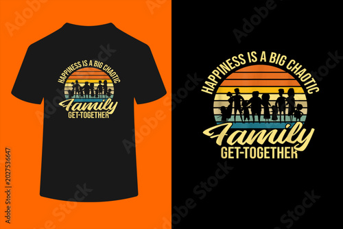Obraz na płótnie Funny Family Reunion Chaotic Family Get-Together T-Shirt