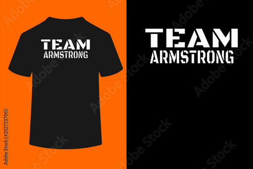 Tableau sur toile Team Armstrong Unique Personalized Matching Family T-Shirt