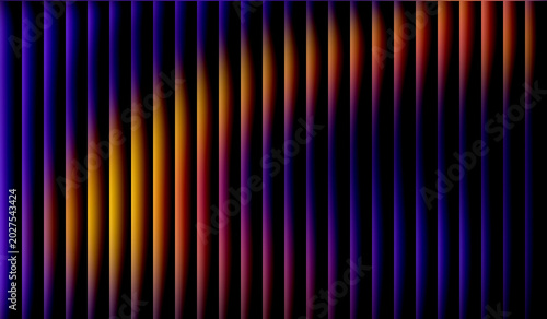 Foto rich color transitions, starting from dark and light blue on the left side, shifting towards green, yellow, orange, and ending with bright red on the right side