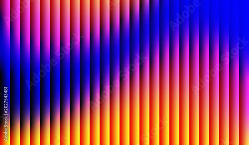 Fotografía rich color transitions, starting from dark and light blue on the left side, shifting towards green, yellow, orange, and ending with bright red on the right side