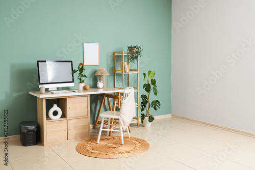 Comfortable workspace with ...