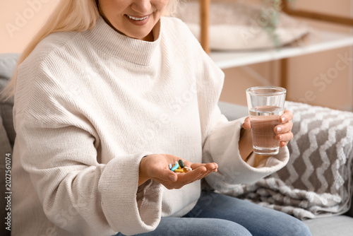 Beautiful mature woman with...