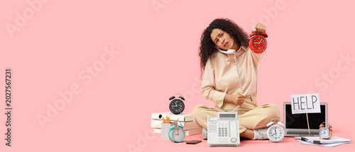 Stressed African-American w...