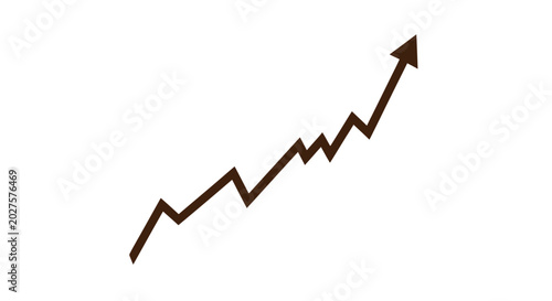 Tableau sur toile Upward Trend Arrow Graph