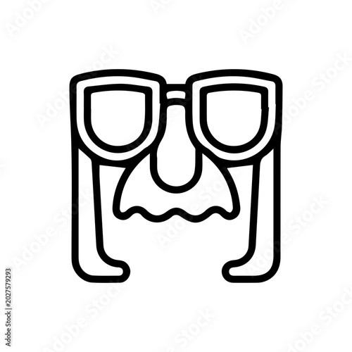 Quadro su tela Funny Disguise Glasses