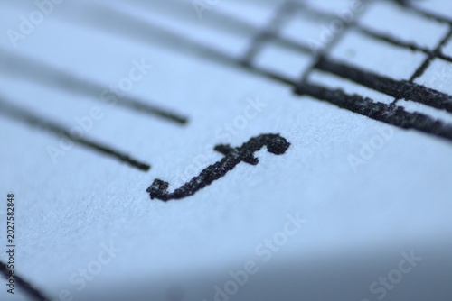 Canvastavla Close up on a crescendo into a forte