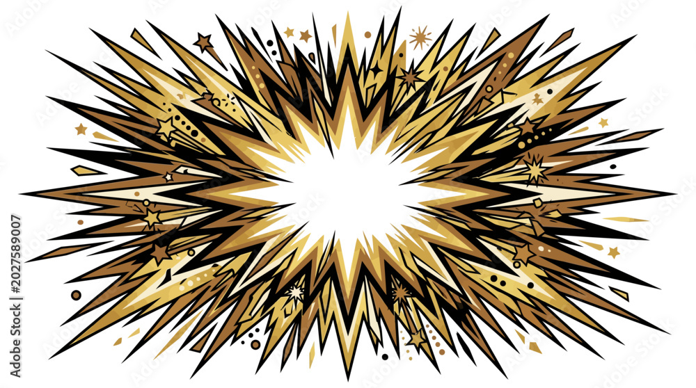 Naklejka premium Vibrant explosion of light and color bursts outward in dynamic motion